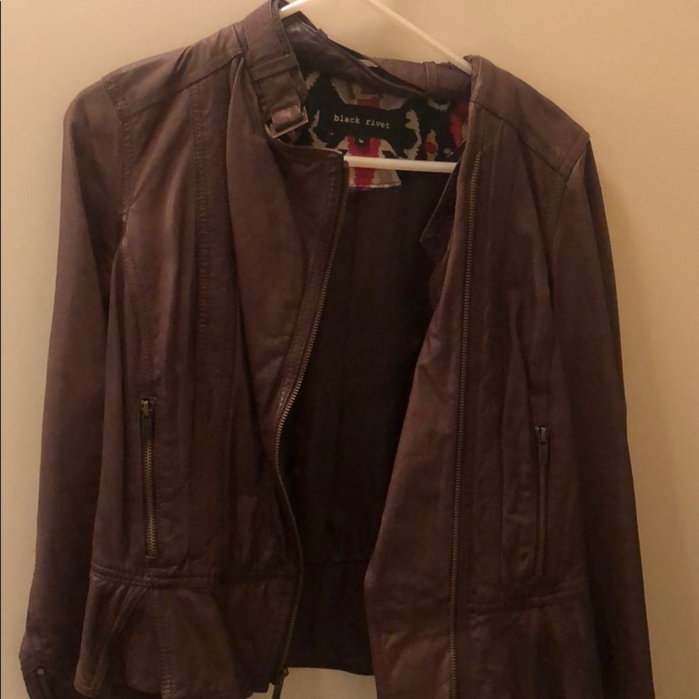 Leather jacket